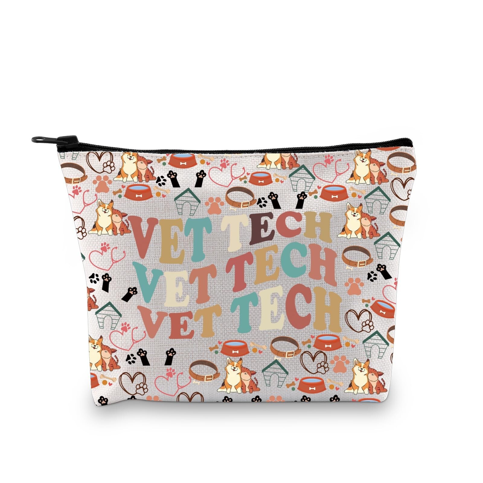 XYANFA Vet Tech Makeup Bag Veterinarian Gift Vet Tech Cosmetic Bag Gift Veter...