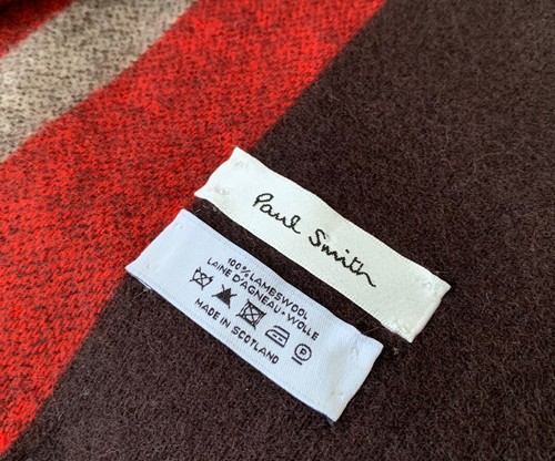 BNWT Paul Smith Made In Scotland 100% Lambswool Stripe Scarf - Picture 6 of 11