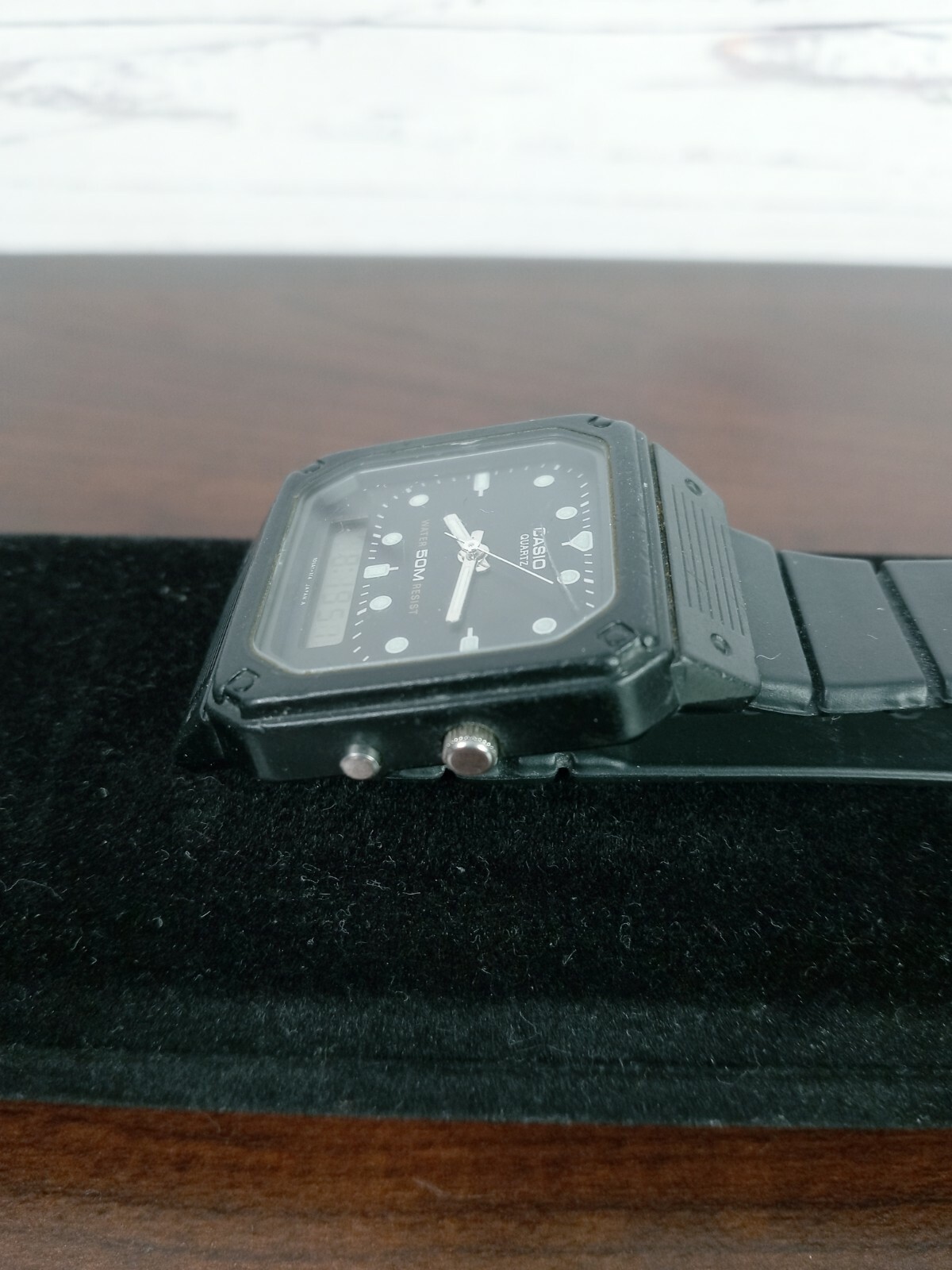 Vintage Casio Digital Analog Dual Time Jeweled Watch Aq-30w Japan Rp9 for  sale online | eBay