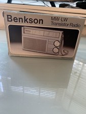 VINTAGE BRAND NEW WITH BOX BENKSON MW-LW TRANSISTOR RADIO 1970s RETRO