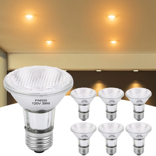 2/6 Pack PAR20 Flood Bulbs LED 39W 50W E26 Medium Base 2800K Warm White Dimmable - Picture 2 of 16