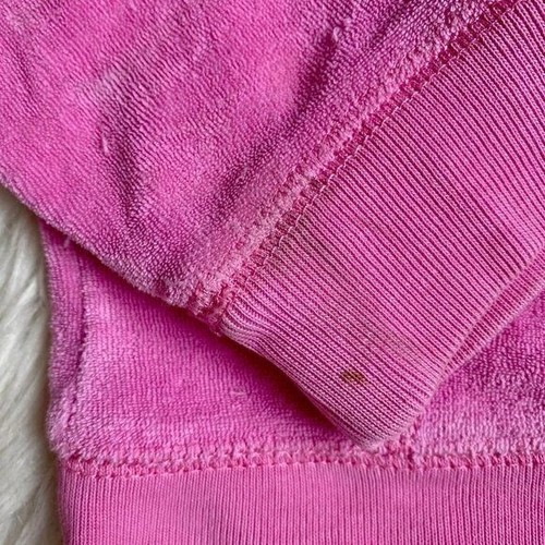 Lilly Pulitzer Sweatshirt Girls 5 Terry Jacket Full Zip Hooded Terry Pink Pocket - Picture 3 of 8