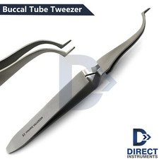 Orthodontic Buccal Tube Tweezer Reverse Action Bracket Holding Narrow Tip Dental