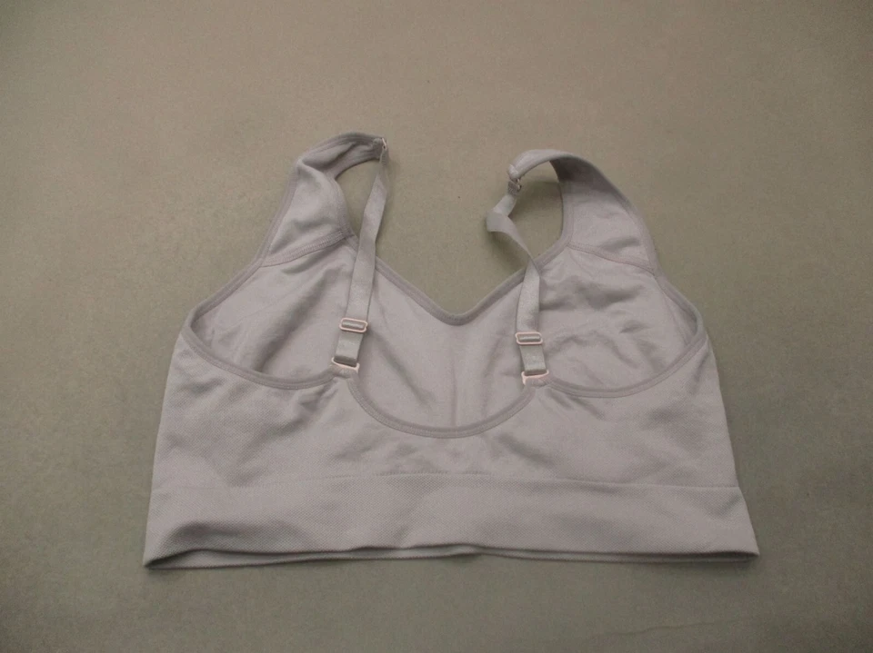 Sutiã esportivo feminino PUMA tamanho XL roxo sem forro sem fio puxar costas corrida 9S - Imagem 3 de 4