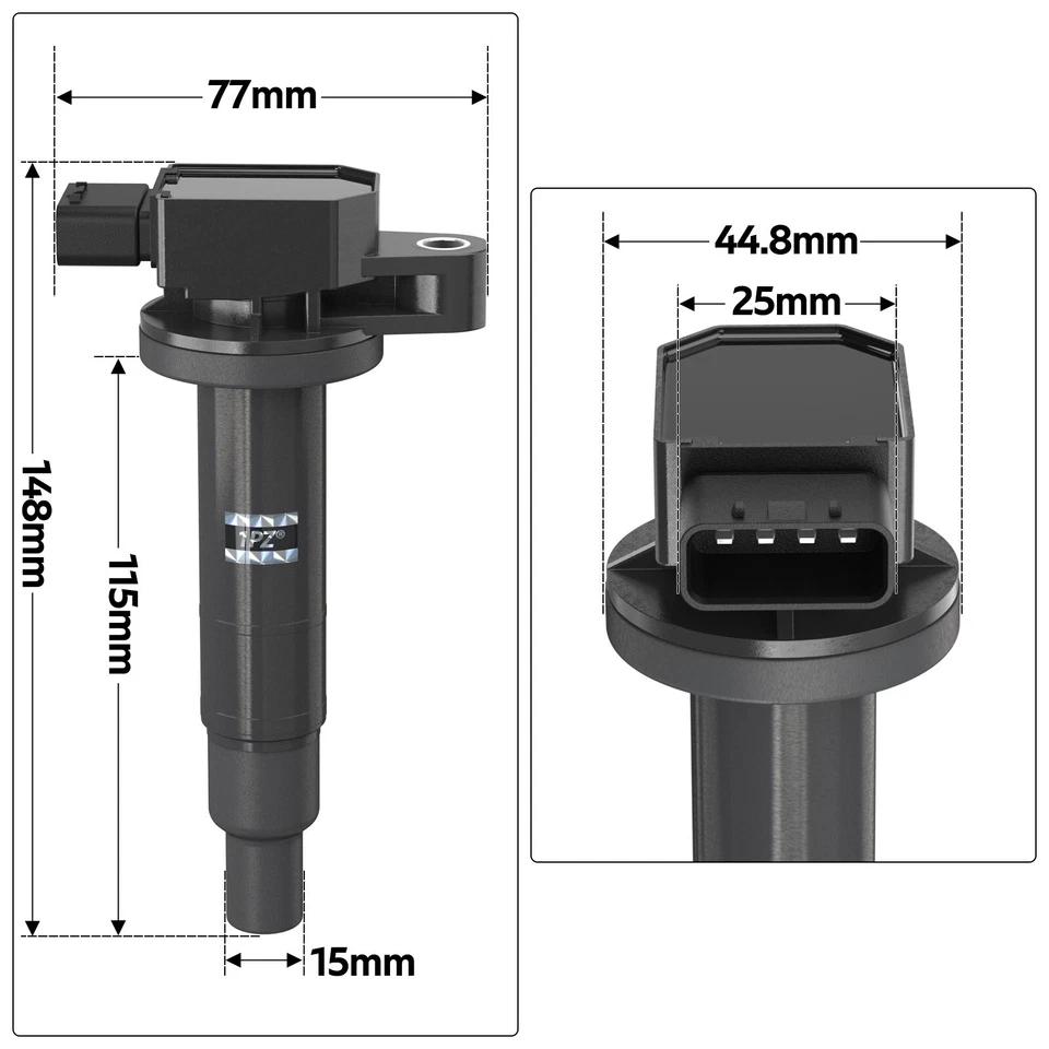 4x UF316 Ignition Coils OEM 90919-02240 For Toyota Yaris Prius Echo Scion XA XB - Image 2 of 4