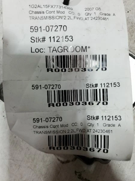 Pontiac G5 2006-2014, módulo de control de transmisión, 2,2 L, tracción delantera, PN-24230461 Foto 3 de 3