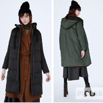 zara reversible down coat