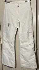 Columbia Bugaboo Omni-Tech Ski Snow Pants Adjustable Waist Women’s White Medium