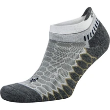 Balega Silver No Show Running Socks - White/Gray