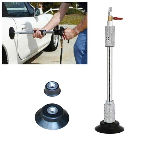 Auto Car Body Repair Suction Cup Slide Tool Hammer Kit Air Pneumatic Dent Puller - Foto 15 di 21