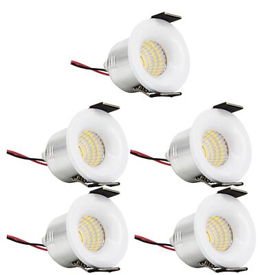 5x LED Mini Spotlight weiß Einbaustrahler 3W 240V Terrassen Decken Leuchte Spot