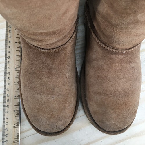 UGG Australia Boots Mens 6 Knee High Tall Flats Casual 52291 Brown Suede Pull On - Picture 8 of 14