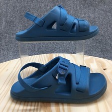 Chaco Sandals Kids Junior 4 Chillos Sport Buckle Slingback Flats Blue Rubber