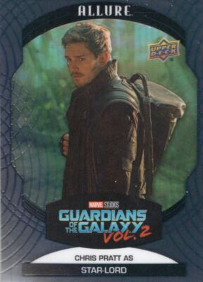 Marvel Allure schwarze Regenbogen-Basiskarte #59 Chris Pratt als Star-Lord