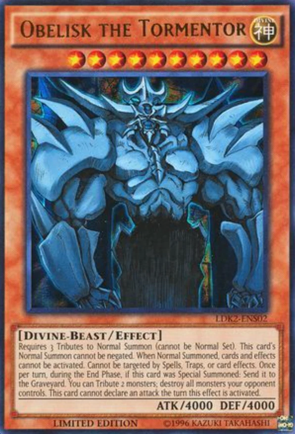Obelisk The Tormentor Rare Yu-Gi-Oh! TCG Individual Collectible