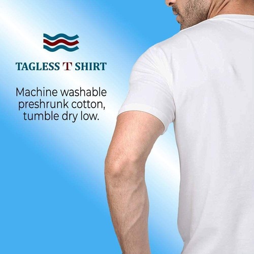 12 Pack BILLIONHATS Plus Size Men Cotton T-Shirt Big Tall Short Sleeve - Picture 6 of 7