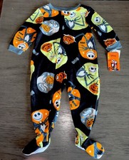 Nightmare Before Christmas Jack Skellington Toddler Fleece Footed Pajama Sleeper