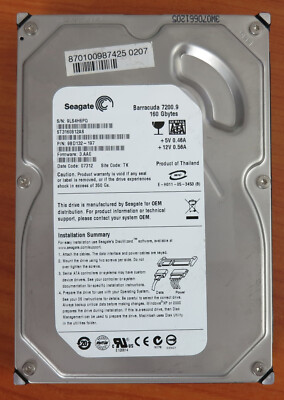 Seagate Barracuda 7200.9 160 Gbytes ST3160812AS, gebraucht