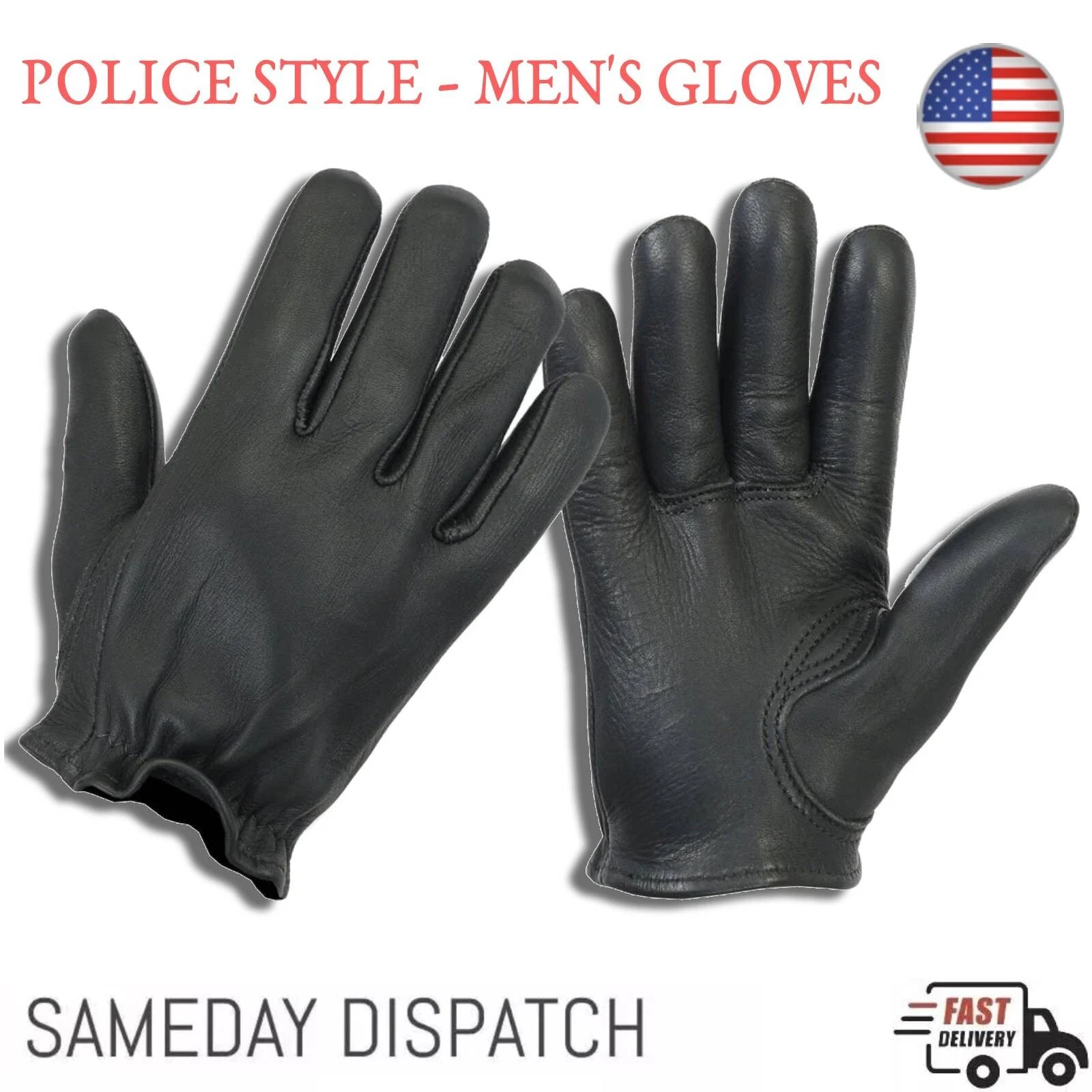 Men Motorcycle Genuine Leather Full Finger Driving Riding Gloves Cruiser Street