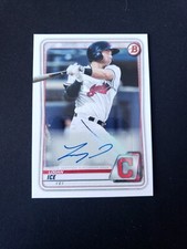 Logan Ice 2020 Bowman PA-LI Auto Cleveland Indians Rookie RC Pack Fresh