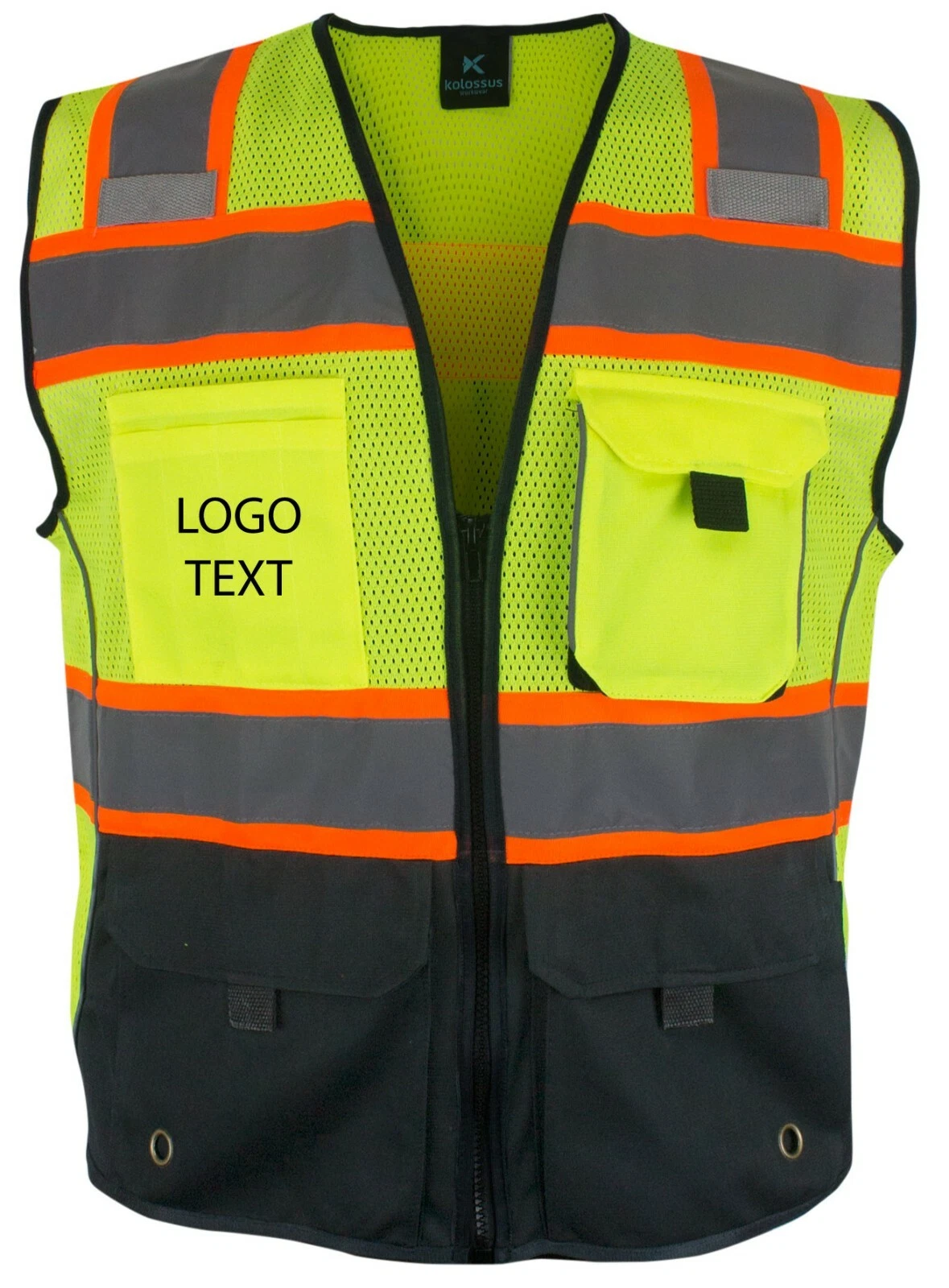 Custom Safety Vest Your Own Text Logo Chaleco Seguridad Personalizado Hi Viz - product detail image 1