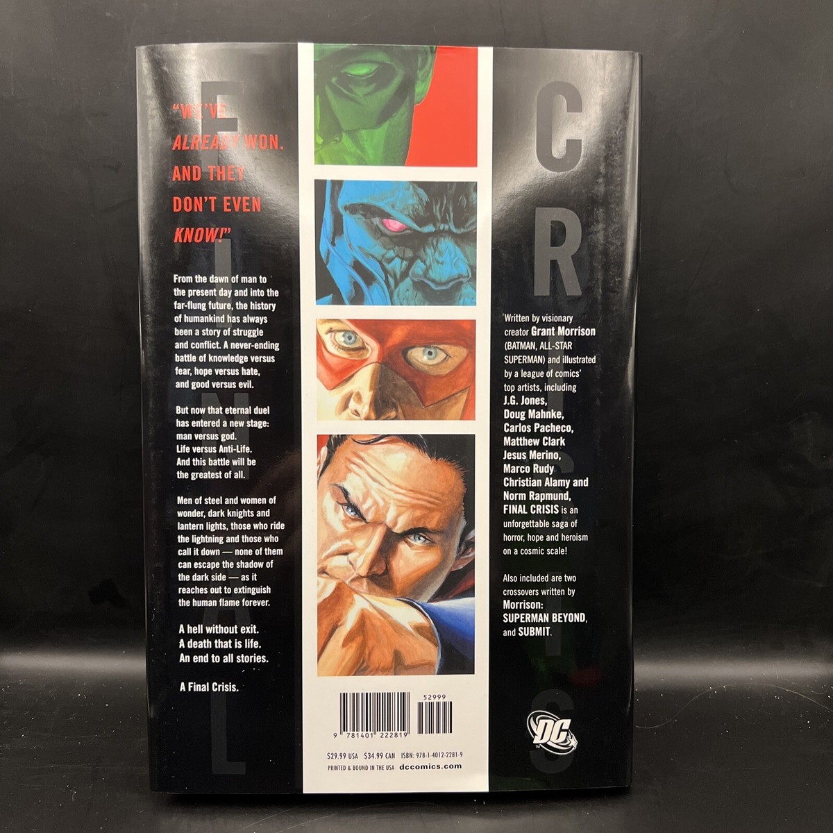 FINAL CRISIS HC Hardcover Grant Morrison JG Jones DC COMICS Batman