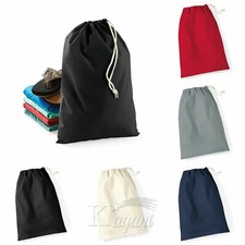 Drawstring Laundry Bag eco bag cotton Plain reusable Storage pouch Washing Gym s