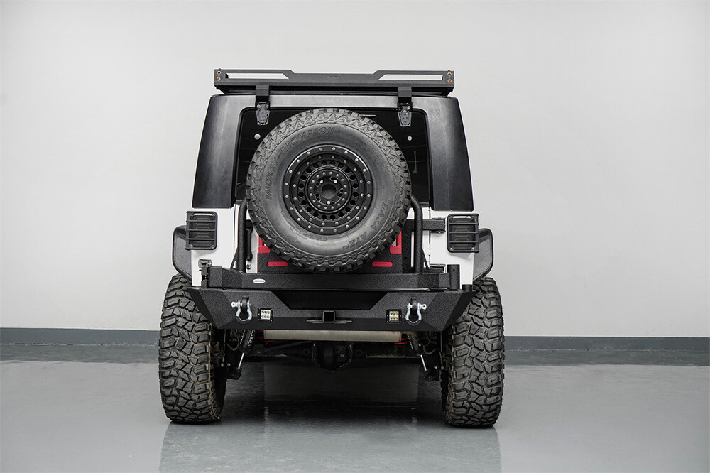 Rear Bumper w/Jerry Can Holder+Hitch Receiver+D-Rings For Jeep Wrangler JK 07-18 thumbnail 19