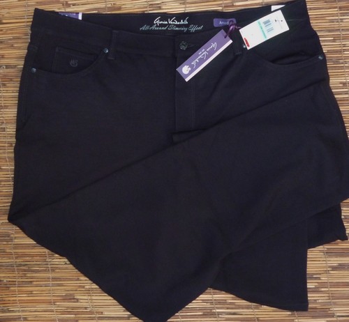 GLORIA VANDERBILT AMANDA PLUS HERITAGE TAPERED MID-RISE BLK/WHT JEANS LIST $52 - Picture 10 of 11