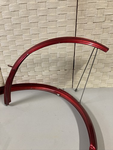 VTG 2 Raleigh Heron Nottingham England Bicycle Fender 2x26" Front & Rear - Picture 5 of 15