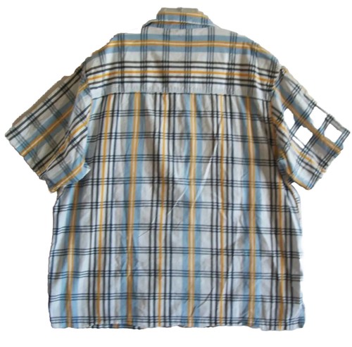 Phat Farm Men's Button Up Shirt Short Sleeve Striped Cotton Size 3X - Picture 2 of 5