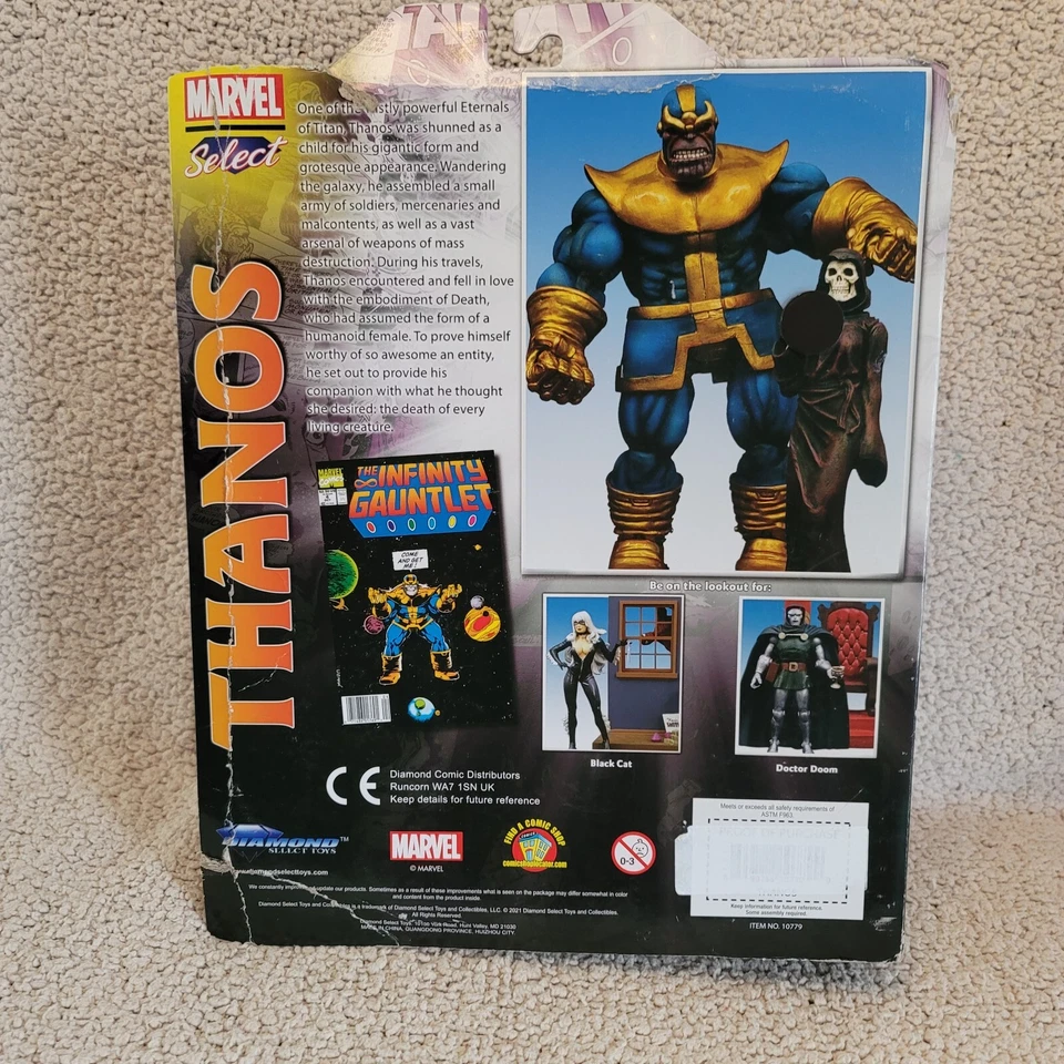 Diamond Select Toys Marvel Select Thanos Action Figure NEW - Imagem 3 de 4