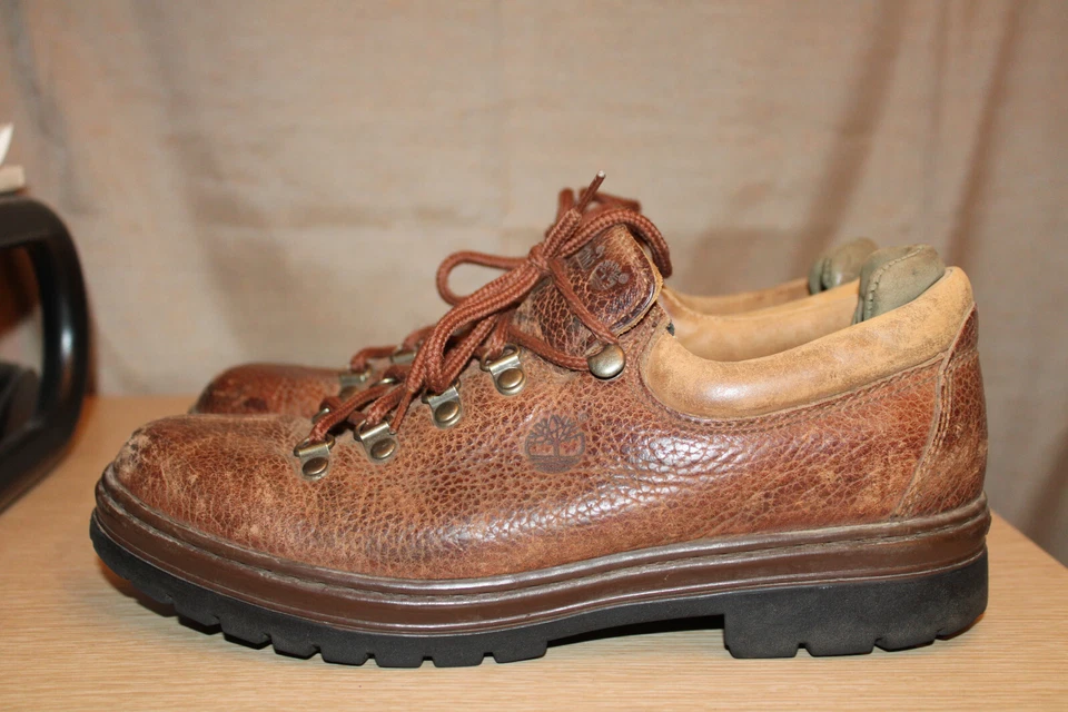 Zapatos de senderismo de cuero Timberland Oxford vintage años 90 para mujer EE. UU. 10 #69344 Foto 4 de 4