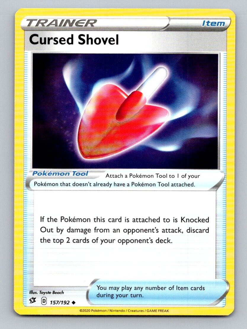 2020 Pokemon Card Rebel Clash Cursed Shovel 157/192