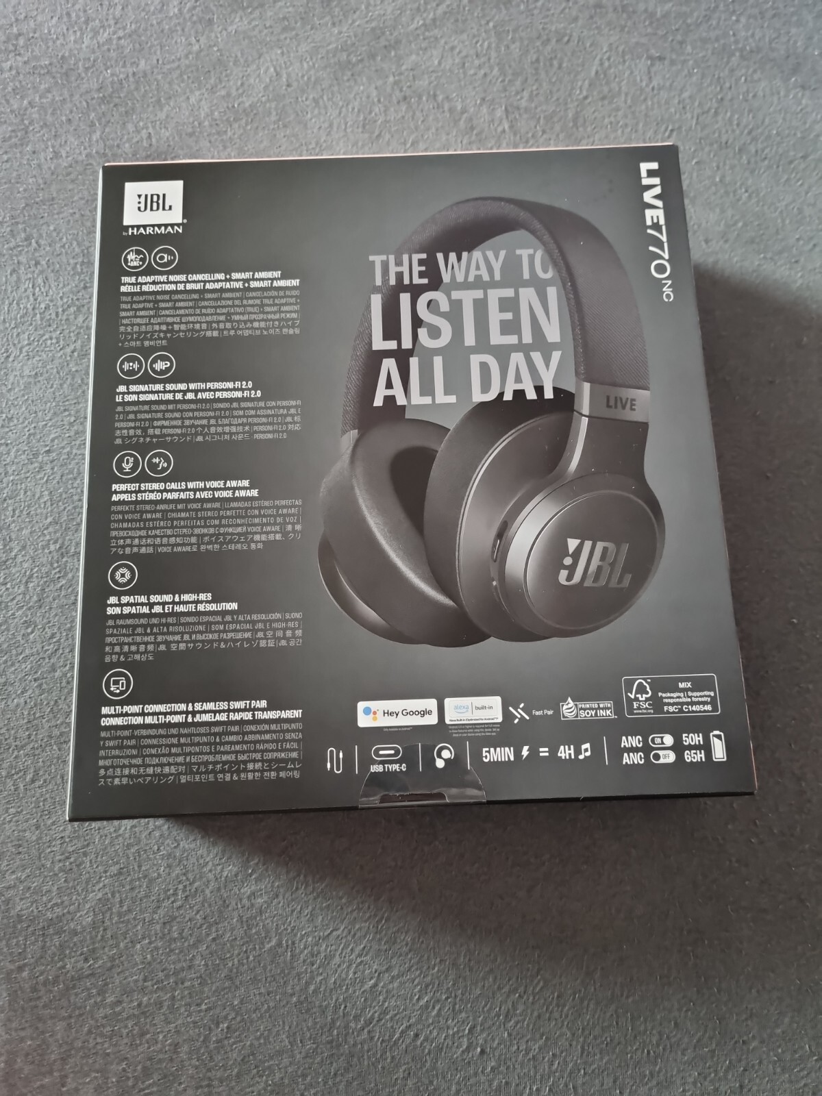 Thumbnail - Jbl Tune 770nc Bluetooth Ohrumschließende Kopfhörer - Schwarz