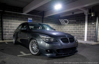 Maxton Design Frontlippe passend für BMW 5er E60 M Paket schwarz Hochglanz