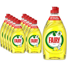 Fairy Lemon Dishwashing Liquid – Pack of 10 x 320ml - Tough on Grease, Gentle on 5.16 per litre