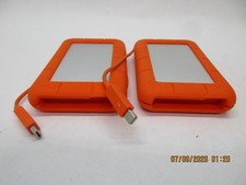 LOT-2 Lacie Rugged LRD0TU1 External 2.5" 1TB  Thunderbolt  Hard Drive T5-E2