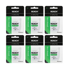 Waxed Dental Floss, Mint, Plaque Remover for Teeth, Shred Resistant, Floss Slide