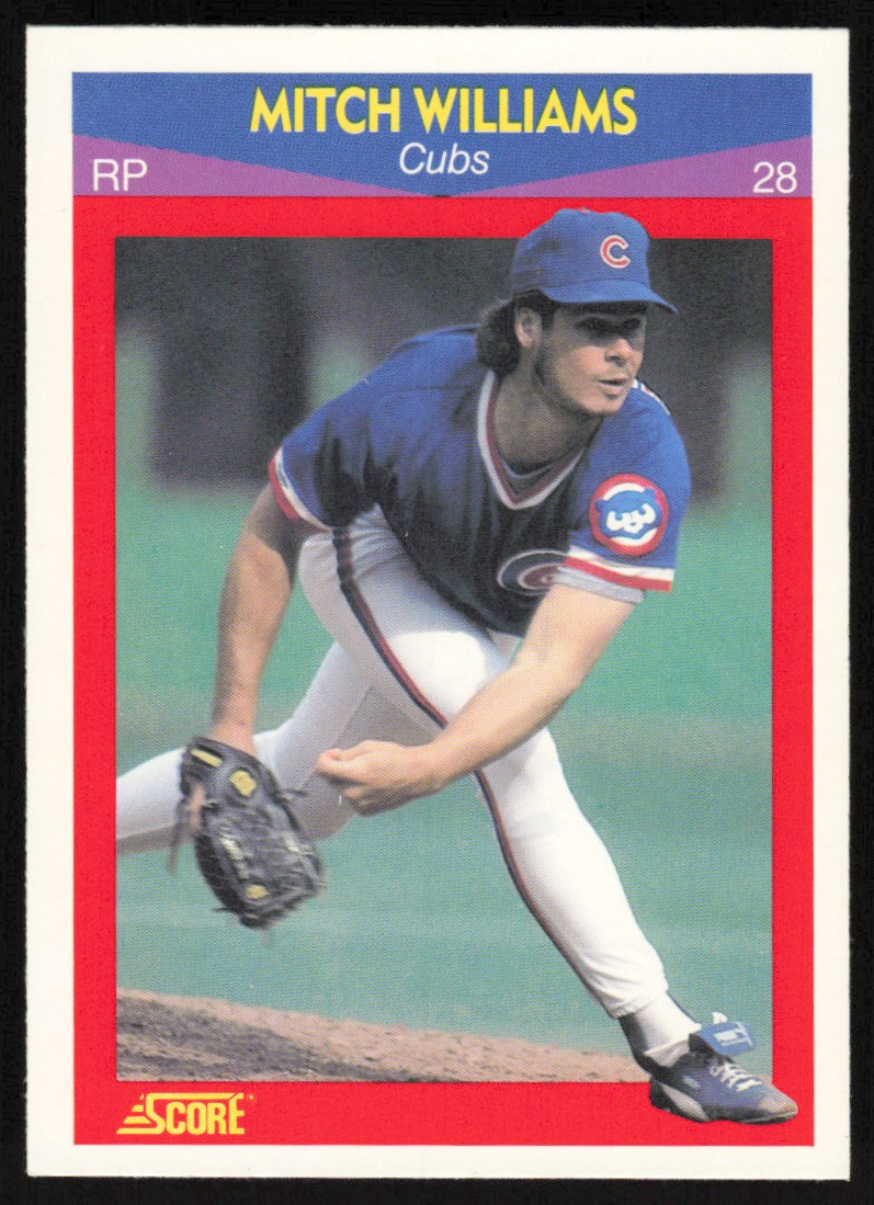 1990 Score 100 Superstars Mitch Williams #93 Chicago Cubs