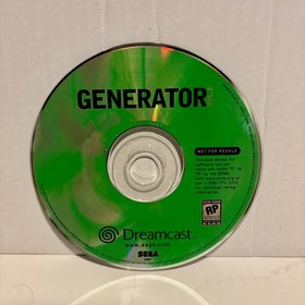 Generator Vol 2 Sega Dreamcast Demo Disc And Original Sleeve