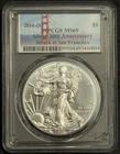 2016S Silver Eagle PCGS MS69 30th Anniversary San Francisco Bridge Label