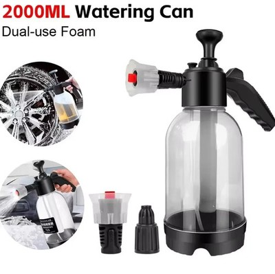 Autowäsche Schaumsprüher 2L Handgießkanne Luftdrucksprüher Kunststoff UK