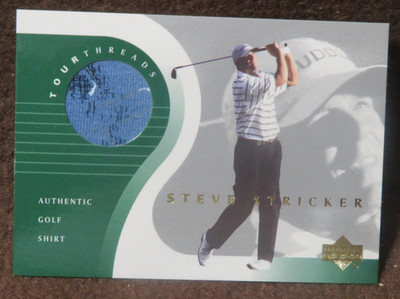 13327 2001 UPPER DECK TOUR THREADS STEVE STRICKER #TTSS
