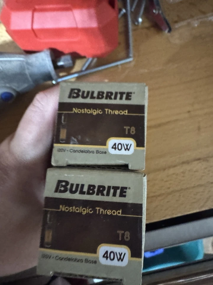 BULBRITE 40W T8 Candalebra Base Nostalgic Thread (pack Of 2) - Image 2 of 2
