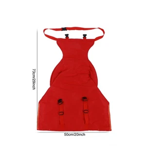 (Red) Portable High Chair Harness Baby Adjustable Easy To