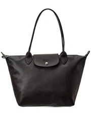 Longchamp Le Pliage Xtra Medium Leather Long Handle Tote Women's Black