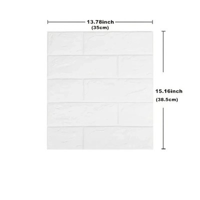 DIY 3D Brick Wallpaper Self Adhesive Foam Wall Sticker Waterproof Decor Panel