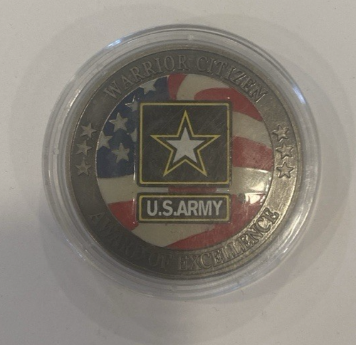 Army Challenge Coin Global War on Terrorism Warrior Citizen Award of Excellence - Picture 2 of 4