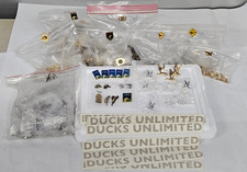 Vintage Ducks Unlimited Du Pins Decals Lot Of 350 Pins  20 Decals
